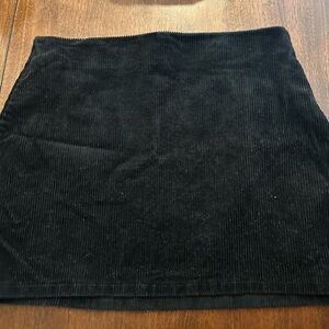 Forever 21 Black Corduroy Mini Skirt